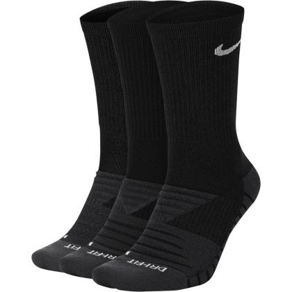 Unisex Nike Dry Cushion Crew Training Sock (3 Pair) - BLACK OR GREY