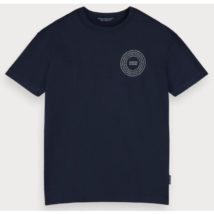 Scotch & Soda T-Shirt mit Logo - Night - Größe L