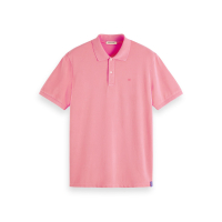Scotch & Soda Piqué-Poloshirt - Hibiscus Pink - Größe L
