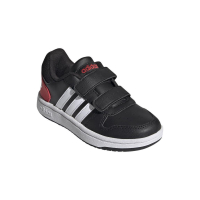 adidas Hoops 2.0 CMF C Sneaker - CBLACK/FTWWHT/VIVRED - Größe 31