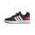adidas Hoops 2.0 CMF C Sneaker - CBLACK/FTWWHT/VIVRED - Größe 31