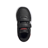 adidas Hoops 2.0 CMF I Sneaker Kinder - CBLACK/FTWWHT/VIVRED - Größe 22