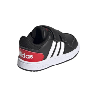 adidas Hoops 2.0 CMF I Sneaker Kinder - CBLACK/FTWWHT/VIVRED - Größe 24