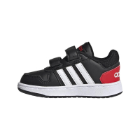 adidas Hoops 2.0 CMF I Sneaker Kinder - CBLACK/FTWWHT/VIVRED - Größe 25-