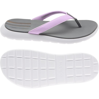 adidas Comfort Flip Flop Badeschuhe Damen - GREFOU/CLELIL/FTWWHT - Größe 8