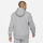 Nike Sportswear Mens Fleece Pullover Hoodie - DK GREY HEATHER/WHITE - Größe L