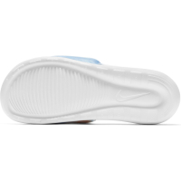 Nike Victori One Badesandale Damen - WHITE/WHITE-BRIGHT MANGO-SAPPHIRE - Größe 7