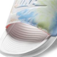 Nike Victori One Badesandale Damen - WHITE/WHITE-BRIGHT MANGO-SAPPHIRE - Größe 9