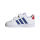 adidas Grand Court CF I Sneaker Kinder - FTWWHT/ROYBLU/VIVRED - Größe 22