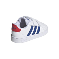 adidas Grand Court CF I Sneaker Kinder - FTWWHT/ROYBLU/VIVRED - Größe 25-