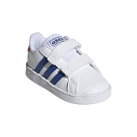 adidas Grand Court CF I Sneaker Kinder - FTWWHT/ROYBLU/VIVRED - Größe 26