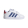 adidas Grand Court CF I Sneaker Kinder - FTWWHT/ROYBLU/VIVRED - Größe 26-