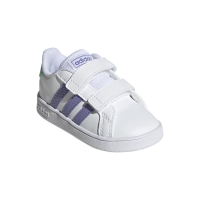 adidas Grand Court CF I Sneaker Kinder - FTWWHT/LPURPL/PULMIN - Größe 22