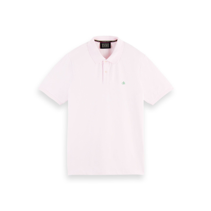 Scotch & Soda Piqué-Poloshirt - Pink Icon - Größe M