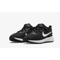 Nike Revolution 6 Sneaker Kinder - BLACK/WHITE-DK SMOKE GREY - Größe 11.5C