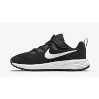 Nike Revolution 6 Sneaker Kinder - BLACK/WHITE-DK SMOKE GREY - Größe 2.5Y