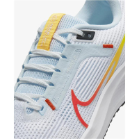 Nike Air Zoom Pegasus 40 Runningschuhe Damen - WHITE/PICANTE RED-BLUE TINT-LA 102 - Größe 7,5