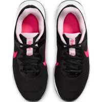 Nike Revolution VI Laufschuhe Kinder - BLACK/HYPER PINK-PINK FOAM 007 - Größe 3,5Y