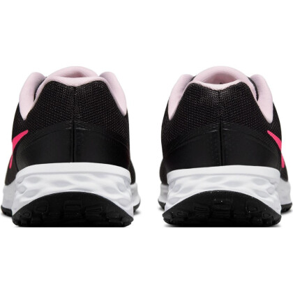 Nike Revolution VI Laufschuhe Kinder - BLACK/HYPER PINK-PINK FOAM 007 - Größe 5Y